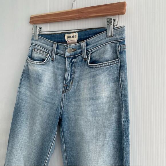 L’AGENCE skinny distressed crop length jeans size 24 - Picture 8 of 13